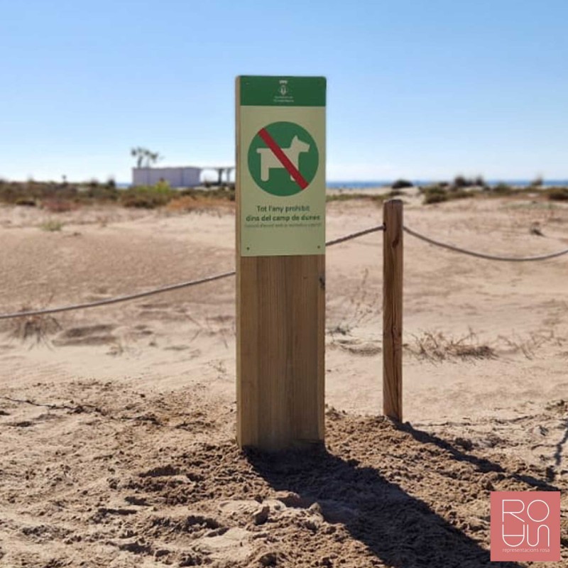 Fita Senyalització Platges| Fusta i Stratimage